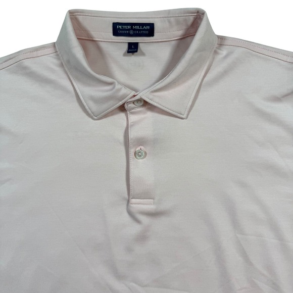 Peter Millar Other - Peter Millar Polo Shirt Mens Large Pink Crown Crafted Performance Spandex